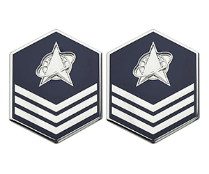 Space Force E5 Sergeant Metal Rank Insignia